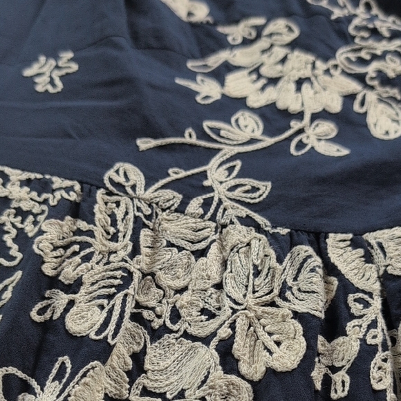 J. Crew Navy and Cream Floral Mini Dress - Picture 9 of 11